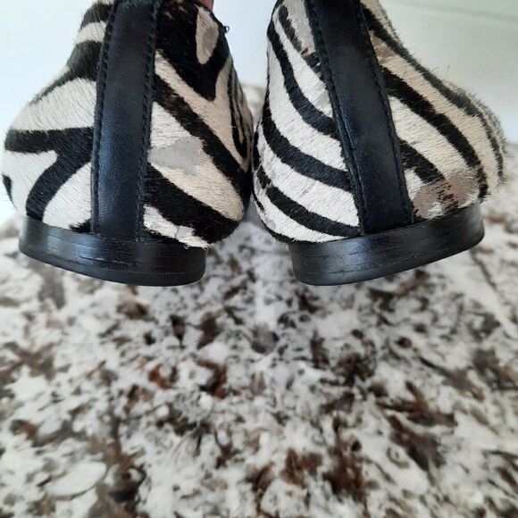 Ralph Lauren Zebra Stripe Ballet Shoes Size 10 - Picture 4 of 8